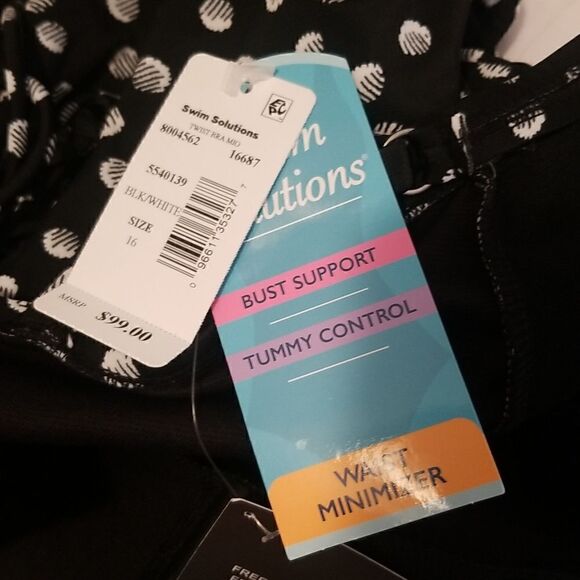 Swim Solutions NWT Galactica Printed Twist Corset size 16 nwt bin#2 - Picture 16 of 16